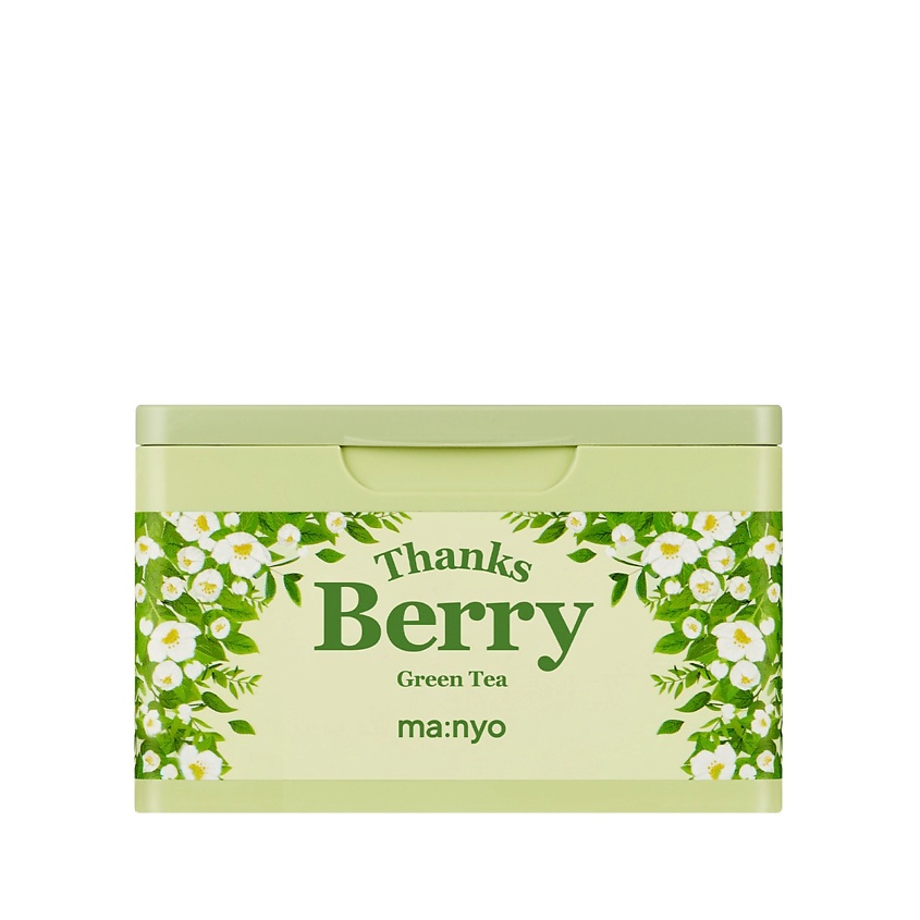 Изображение товара Масс масок Thanks Berry Green Tea Mask 30 шт увлажнение и успокоение кожи