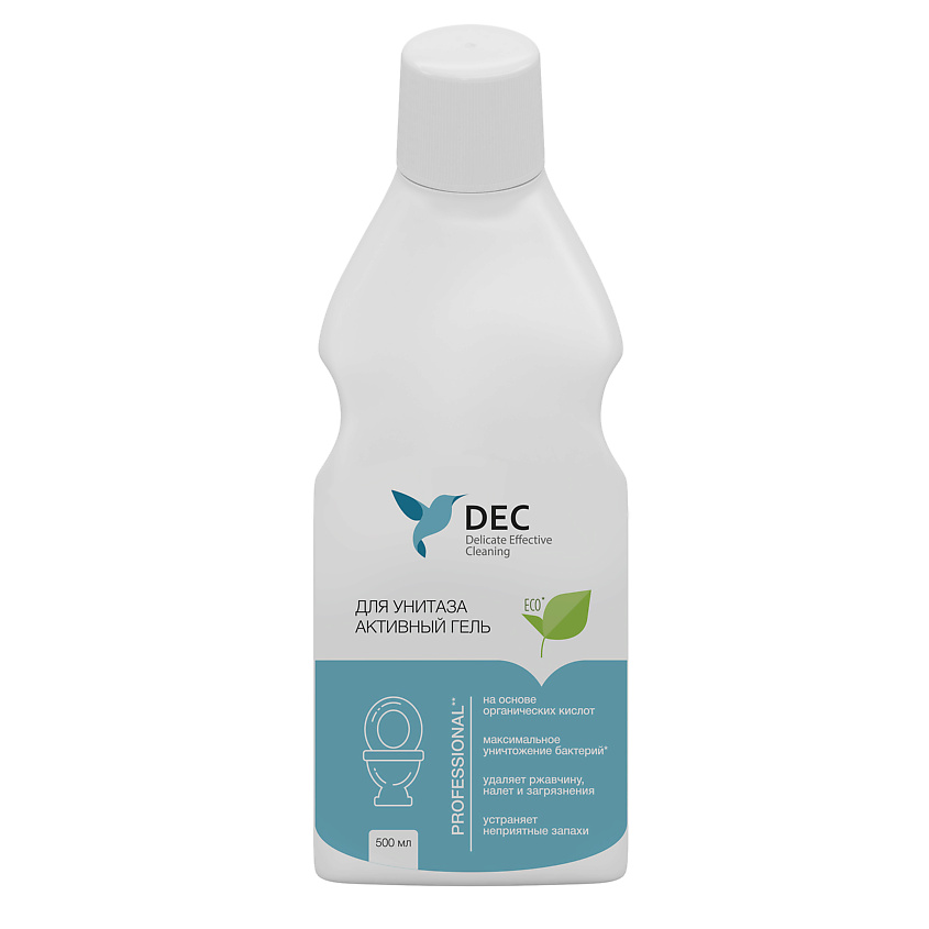 Изображение товара DEC Активный гель для чистки унитазов с антибактериальным эффектом (0,5 л), 500 мл
