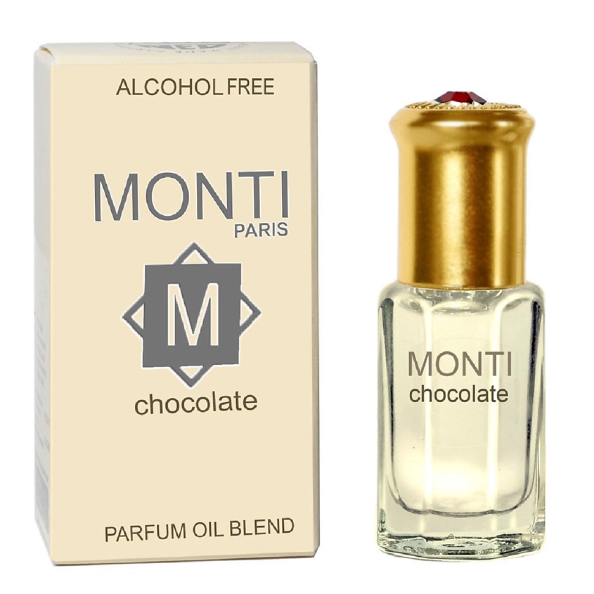 Изображение товара Масляные духи KISSME MONTI CHOCOLATE 6 мл с роликом, аромат ванили и шоколада, восточная группа