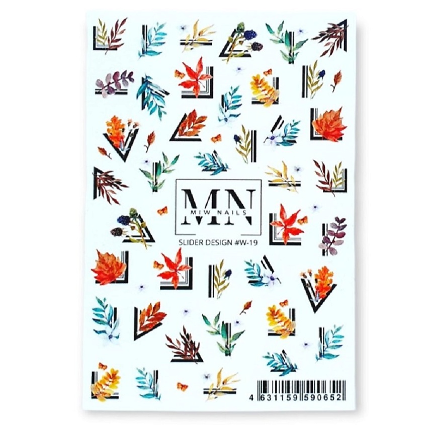 Изображение товара Слайдер дизайн для ногтей MIW NAILS W-19 1 шт. профессиональный маникюр