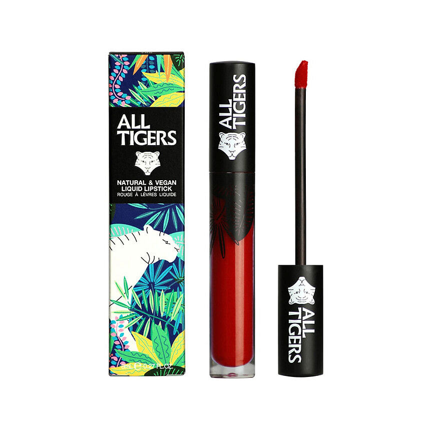 Изображение товара ALL TIGERS Жидкая губная помада Natural And Vegan Lipstick, 887 - Live Fearless
