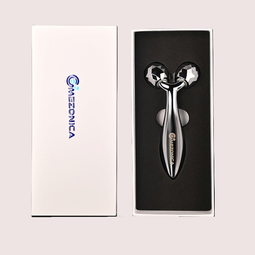 Изображение товара MEZONICA 3D Роликовый массажер для лица Straight, Серебряный