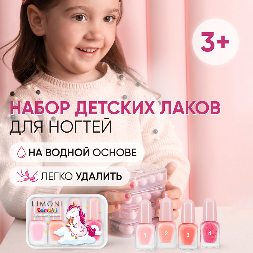 Изображение товара LIMONI Набор мини лаков для ногтей №1 Bambini Mini Nail, 1 шт.