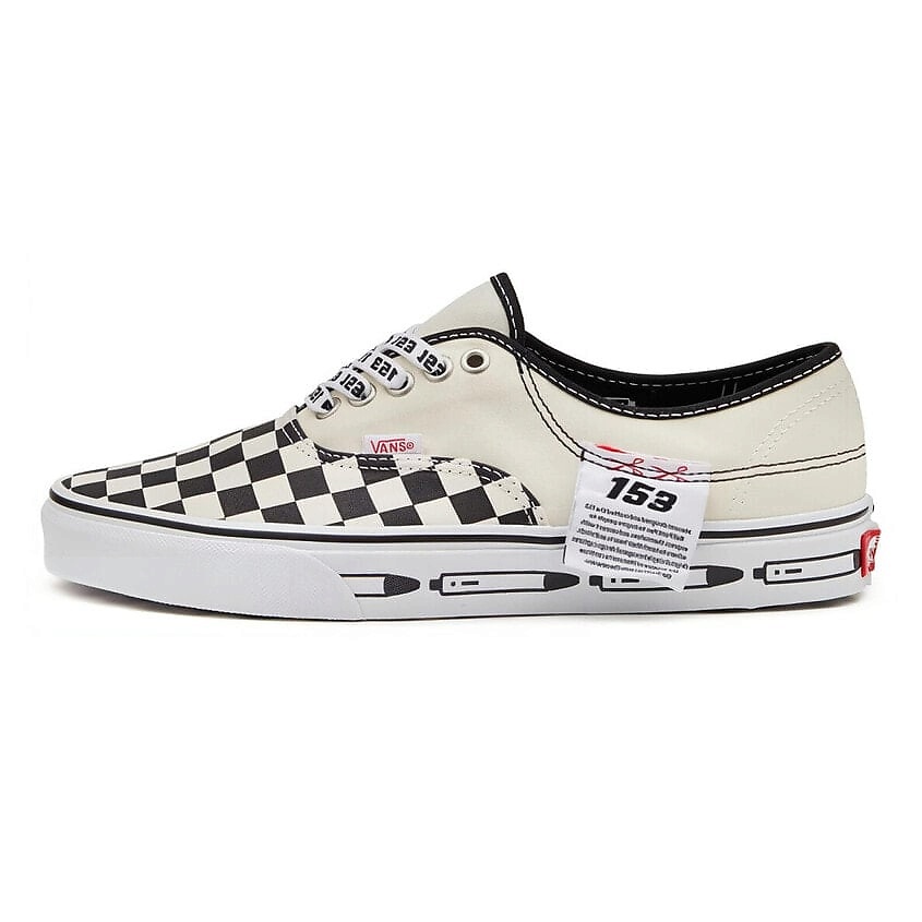 Изображение товара VANS Authentic Chessboard кроссовки мужские черно-белые размер EU 40