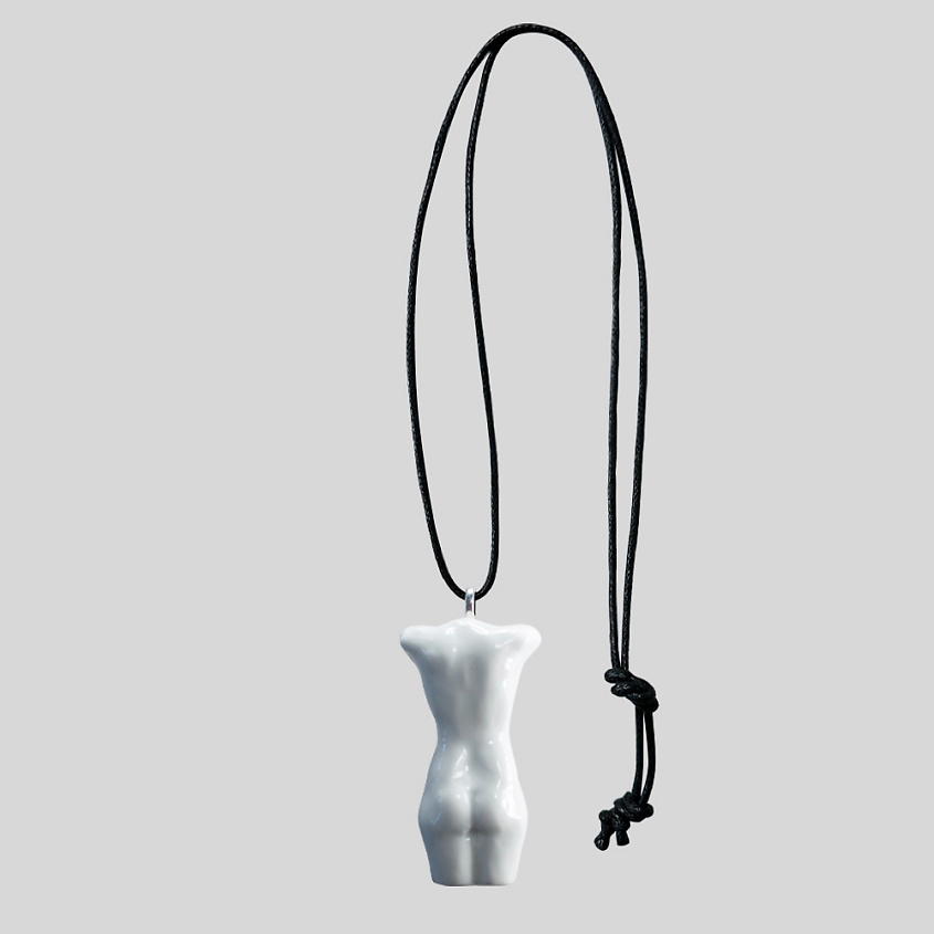 Изображение товара LA PALME ARTISAN CERAMICA Подвеска кулон на шею Афродита спина Ф, Белый