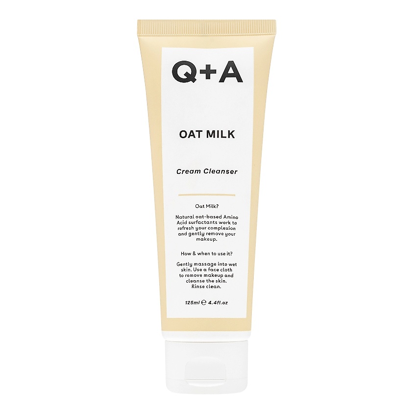 Изображение товара Q+A Мягкий очищающий крем для лица Oat Milk Cream Cleanser, 125 мл
