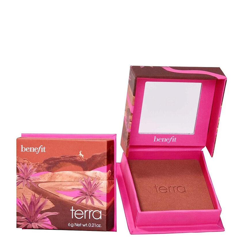 Изображение товара Румяна Benefit Blush Powder Terra компактные с насыщенными пигментами для всех типов кожи
