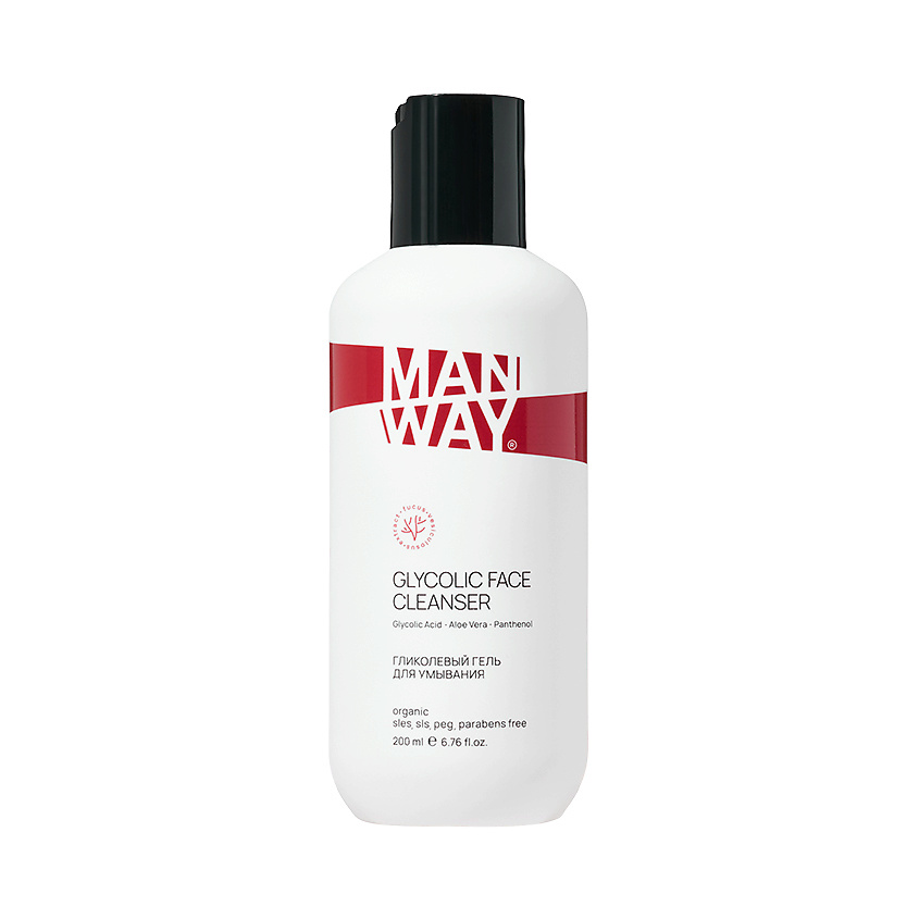 Изображение товара MAN WAY Гликолевый гель для умывания Glycolic Face Cleanser, 200 мл