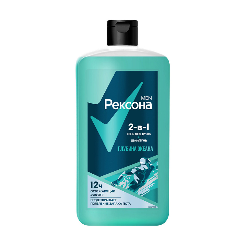 Изображение товара РЕКСОНА MEN Гель для душа и шампунь 2 в 1 Глубина океана, 750 мл