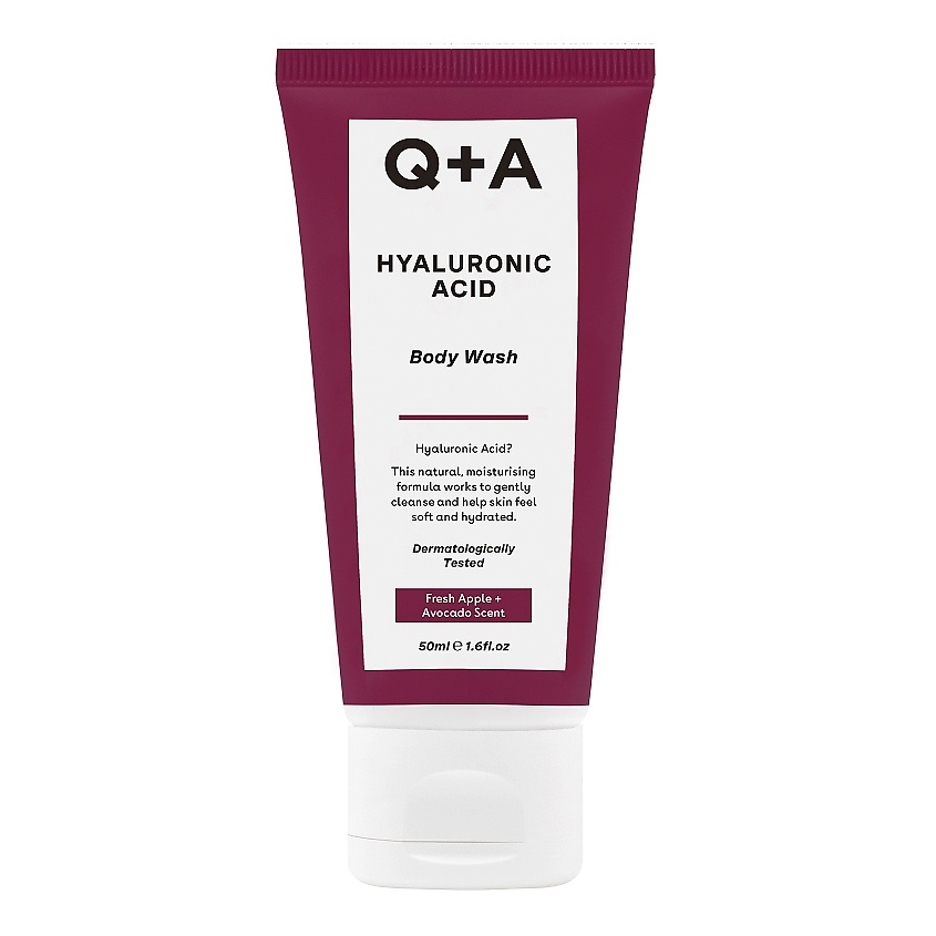 Изображение товара Q+A Увлажняющий мини-гель для душа Hyaluronic Acid Body Wash, 50 мл