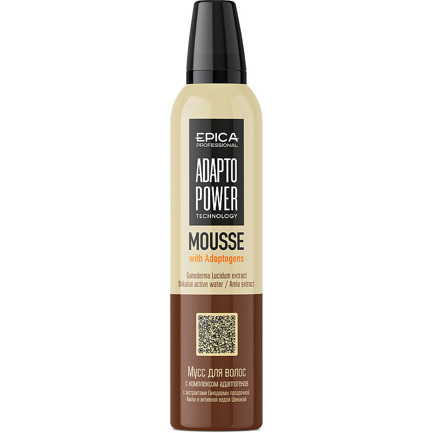 Изображение товара EPICA PROFESSIONAL Мусс для восстановления и питания волос с комплексом адаптогенов Adapto Power, 250 мл