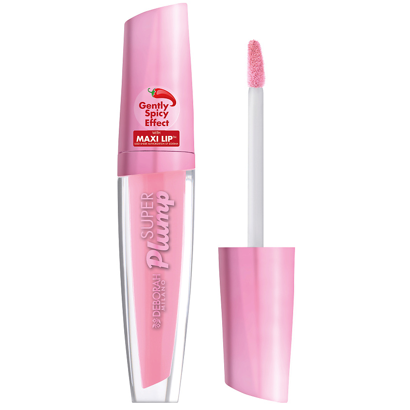 Изображение товара DEBORAH MILANO Блеск плампер для губ Super Plump Effect, Светло-розовый, 4,7 г