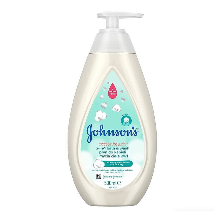 Изображение товара JOHNSON'S BABY Детский гель для душа и пена для ванны CottonTouch 2-in-1 Bath & Wash, 500 мл