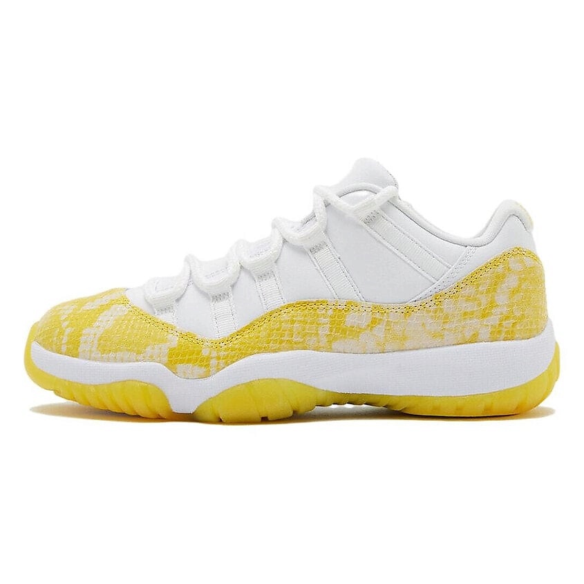 Изображение товара Кроссовки Nike Jordan 11 Retro Low Yellow Snakeskin для женщин, яркий дизайн
