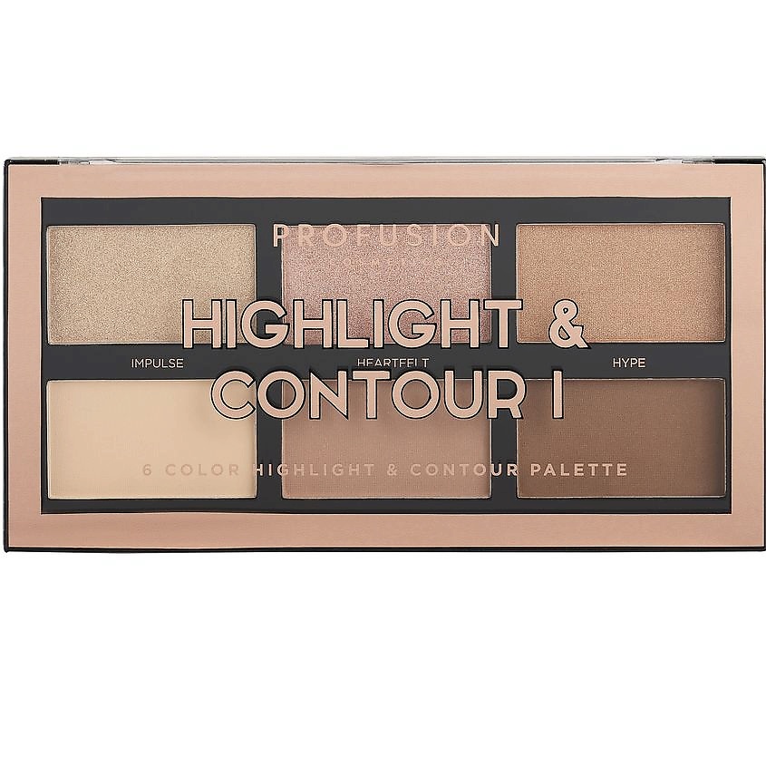 Изображение товара PROFUSION Палетка для макияжа лица Highlight & Contour, 110 г