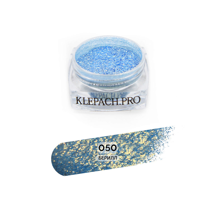 Изображение товара KLEPACH.PRO Тени для век 050 - Берилл минеральные пигменты, сияющие, рассыпчатые