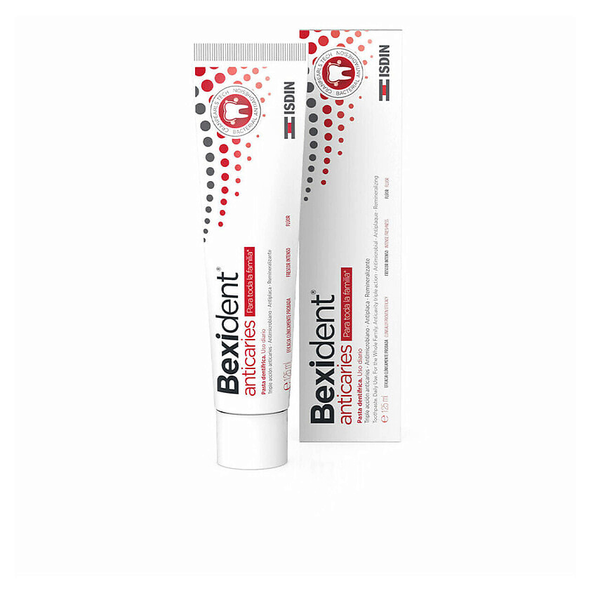 Изображение товара Зубная паста ISDIN Bexident Anticaries 125 мл защита от кариеса универсальное средство