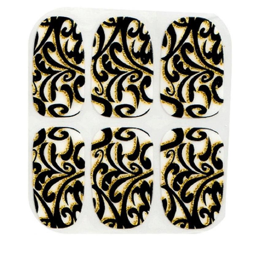 Изображение товара IRISK Пленки для ногтей для экспресс-маникюра на клеевой основе Effect Nails, 1 уп, 12 наклеек