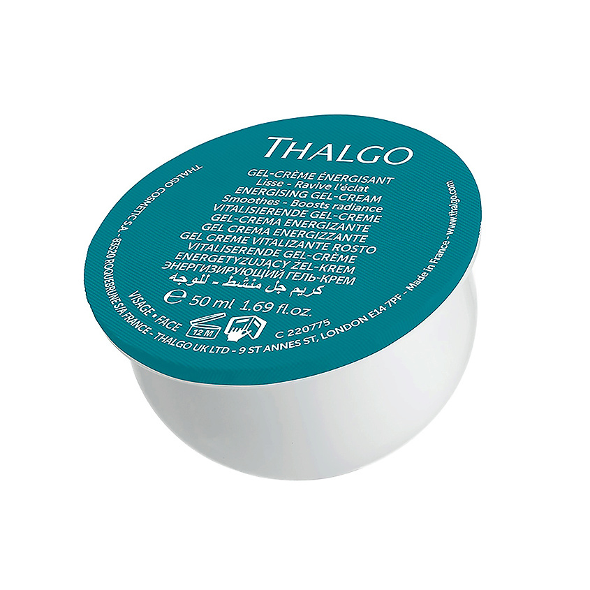 Изображение товара THALGO Энергизирующий гель-крем для сияния и коррекции морщин, сменный блок Spiruline Boost, 50 мл
