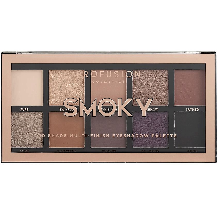 Изображение товара PROFUSION Палетка для макияжа глаз Smoky, 110 г