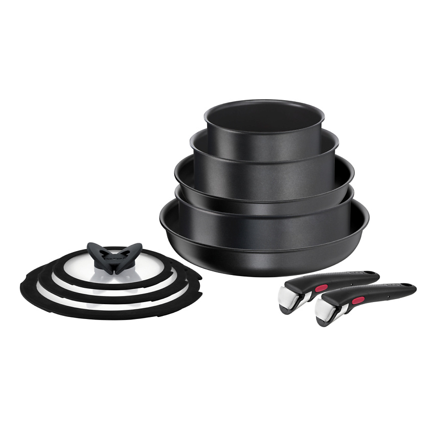 Изображение товара TEFAL Набор посуды Daily Chef Black L7629142, 10 предметов