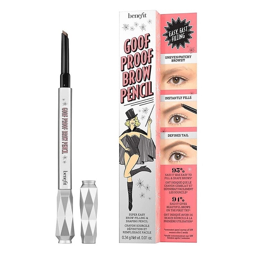 Изображение товара Карандаш для бровей BENEFIT Goof Proof Pencil 05 Warm Black Brown водостойкий