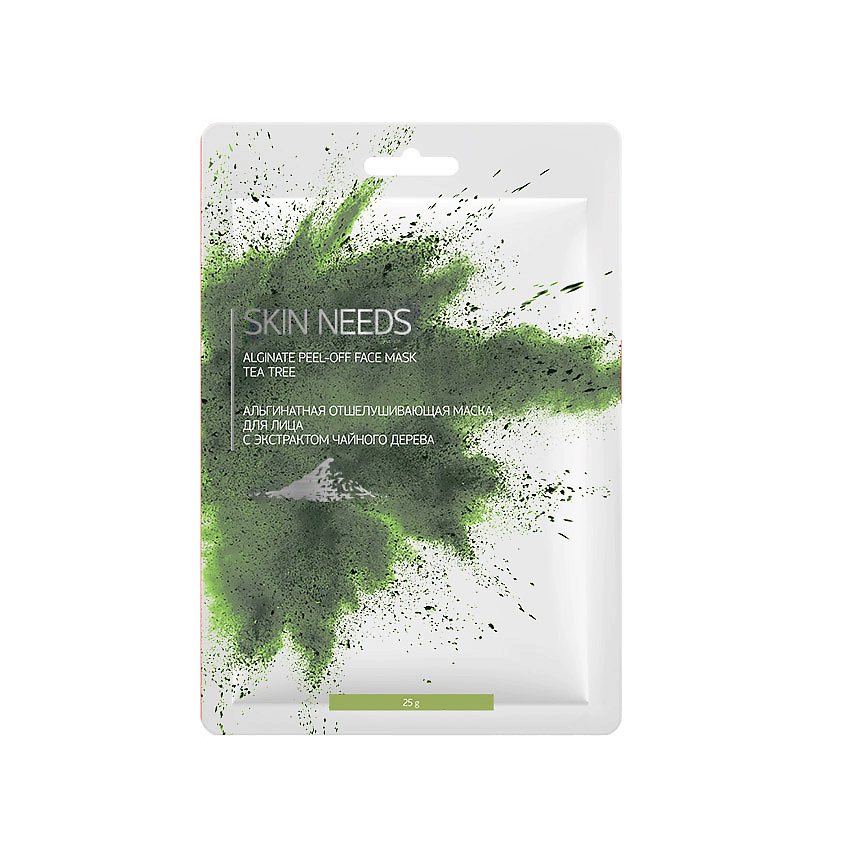 Изображение товара ЛЭТУАЛЬ Альгинатная отшелушивающая маска для лица с экстрактом чайного дерева SKIN NEEDS, 1 шт.