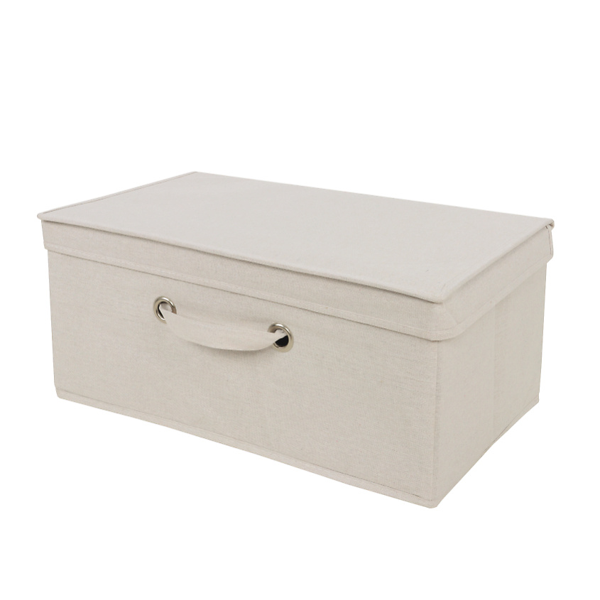 Изображение товара Коробка для хранения с крышкой бежевого цвета 52x30x23 см MANDARIN DECOR