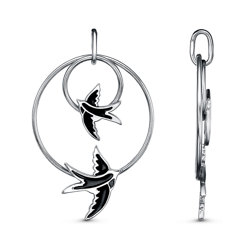 Изображение товара Подвеска Красная Пресня из латуни с платинированием и эмалью