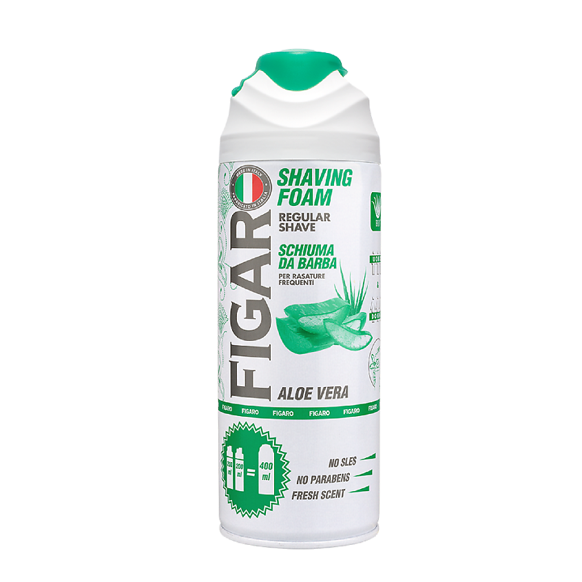 Изображение товара FIGARO Пена для бритья ALOE VERA, 400 мл