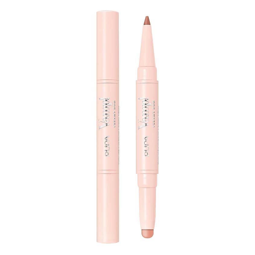 Изображение товара Помада-карандаш для губ PUPA Vamp Creamy Duo №001 0,06 г