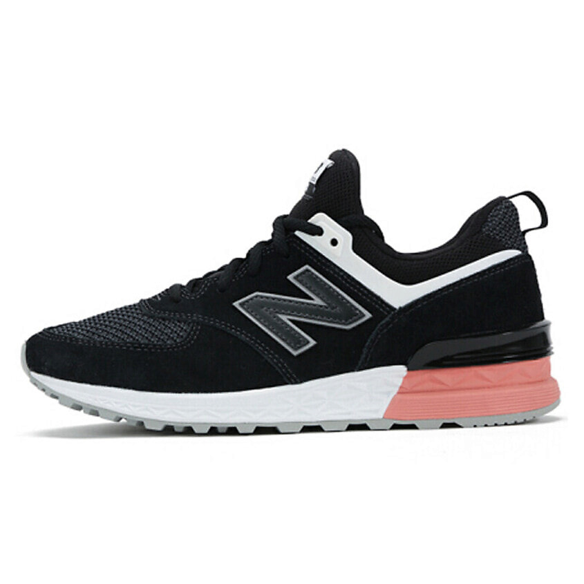 Изображение товара Кроссовки NEW BALANCE 574 Sport Black Dusty Peach мужские стильные из замши и текста