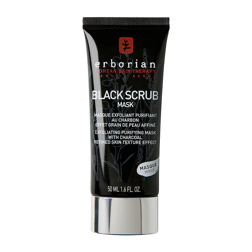 Изображение товара ERBORIAN Скраб для лица черный Black Scrub Mask, 50 мл
