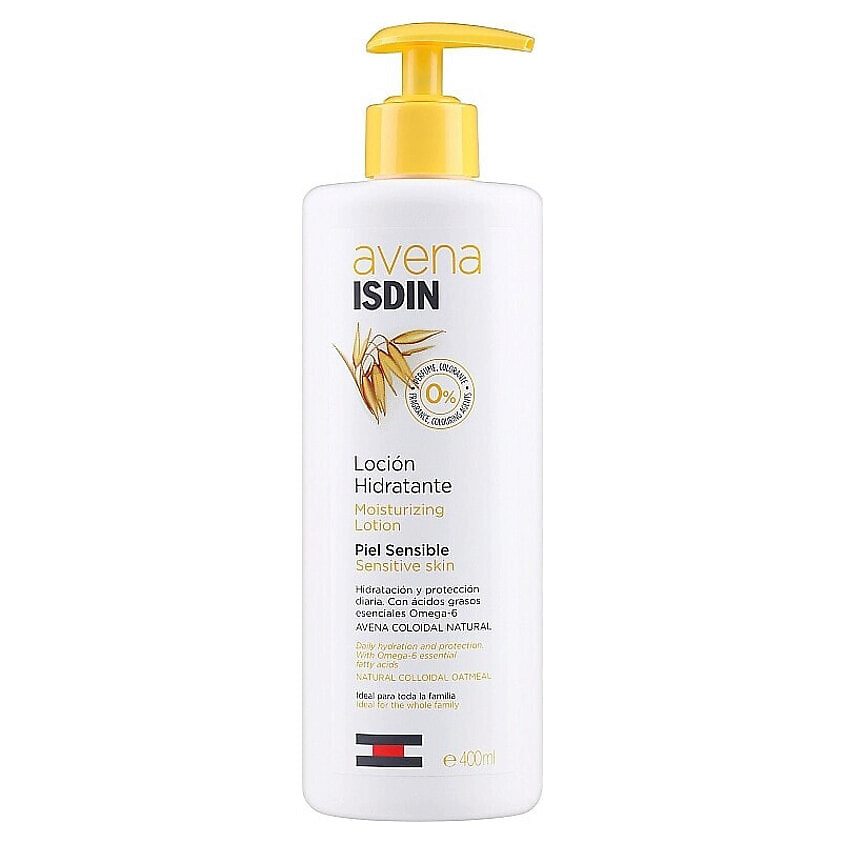 Изображение товара ISDIN Лосьон для тела с овсяными хлопьями Avena Moisturizing Lotion Sensitive Skin, 400 мл