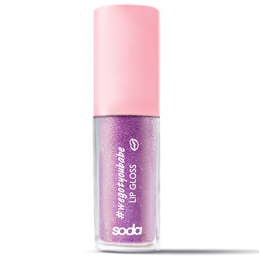 Изображение товара SODA GLITTER LIPGLOSS #wegotyoubabe БЛЕСК ДЛЯ ГУБ, № 105 SUGAR BABY, 3,8 мл