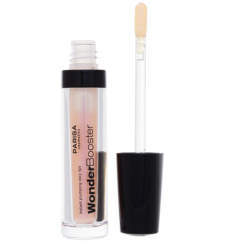 Изображение товара PARISA COSMETICS Блеск для губ WonderBooster с эффектом увеличения PLG-03, 03 Розовый голографик