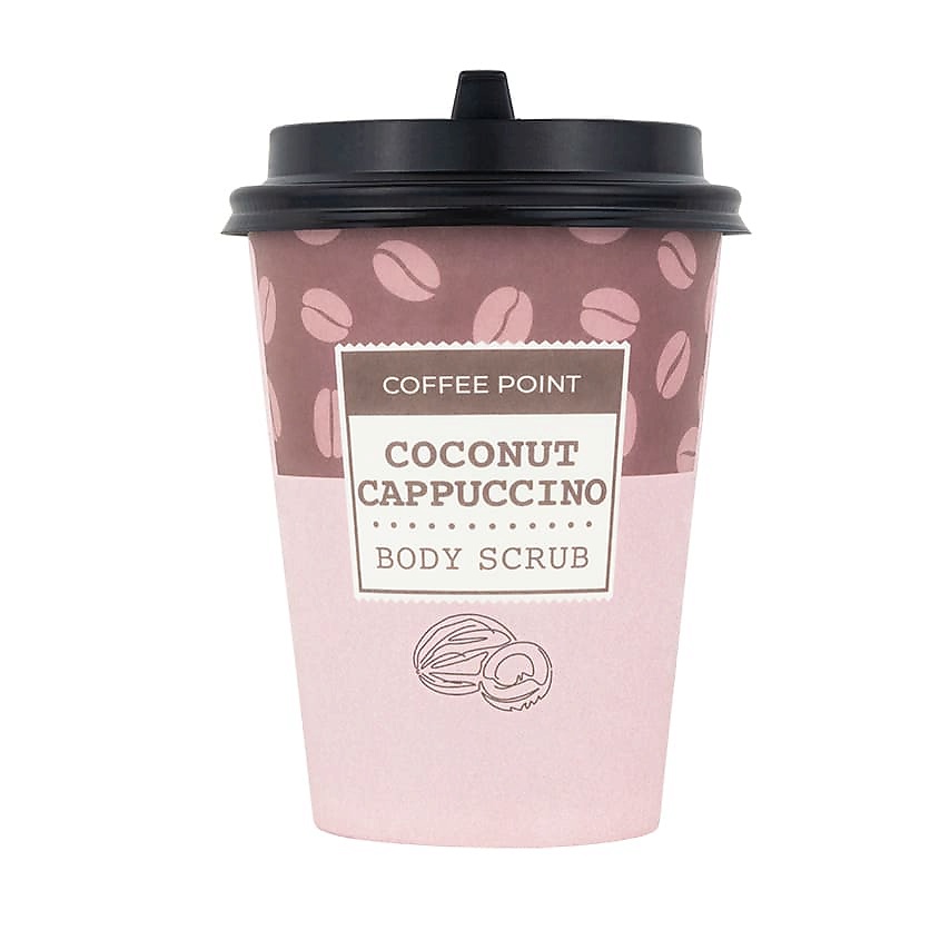 Изображение товара ЛЭТУАЛЬ Кофейный скраб для тела Coconut Cappuccino COFFEE POINT, 150 г