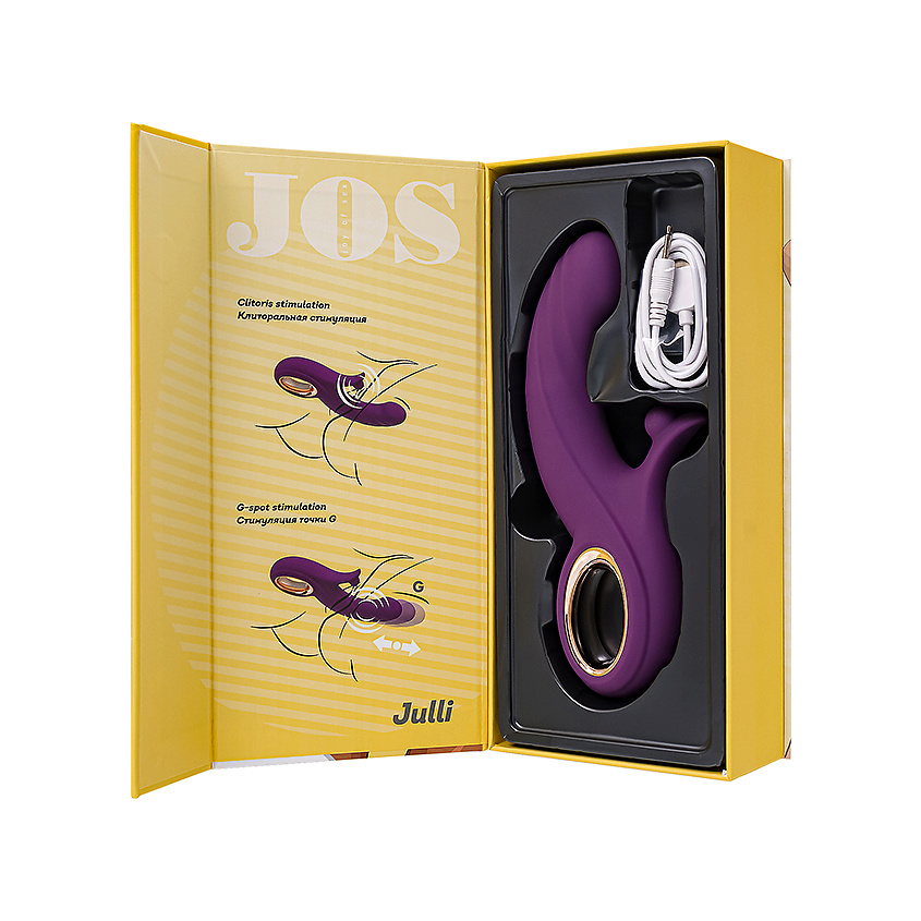 Изображение товара JOS JOY OF SEX Виброкролик с функцией Up&Down JOS Julli, силикон, фиолетовый, 20,5 см