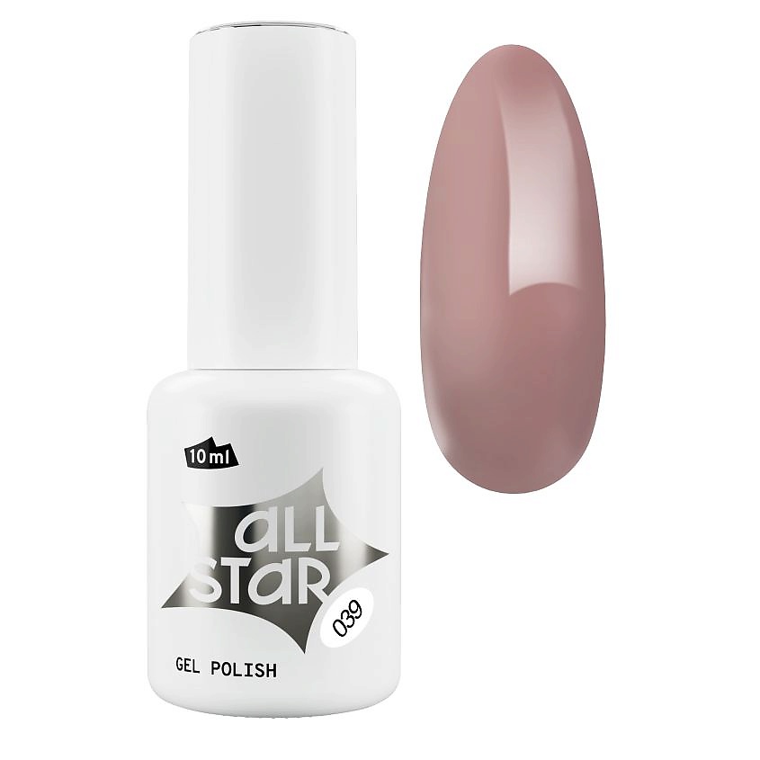 Изображение товара ALL STAR PROFESSIONAL Гель-лак для ногтей McAllen 039, McAllen 039; пепельный бежевый