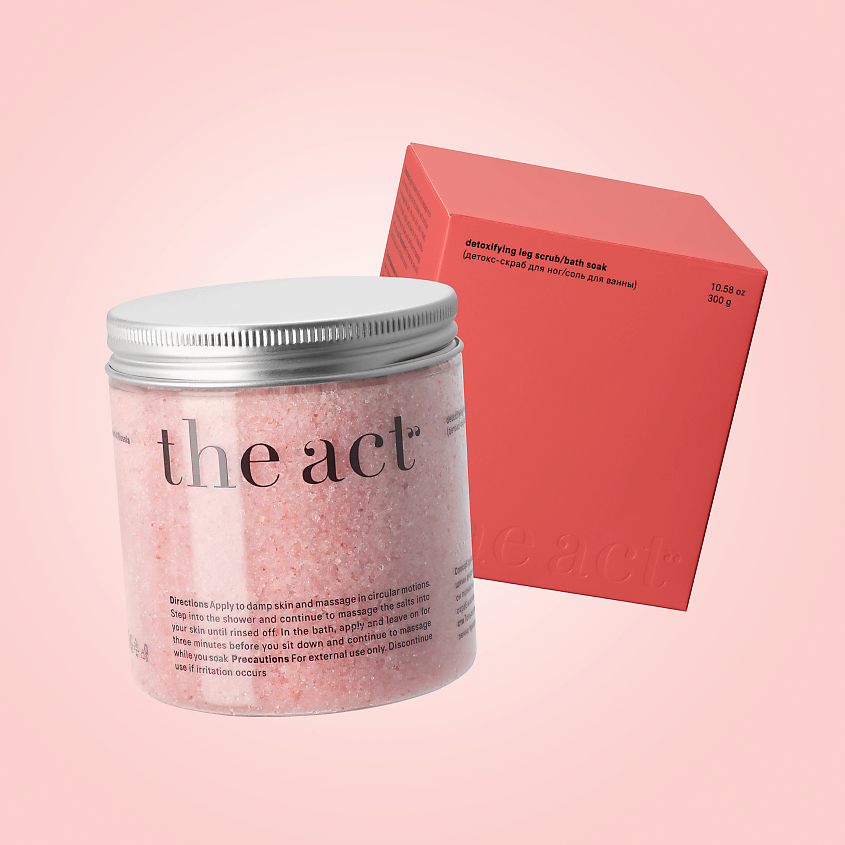 Изображение товара THE ACT Детокс скраб для тела и ног, 300 г