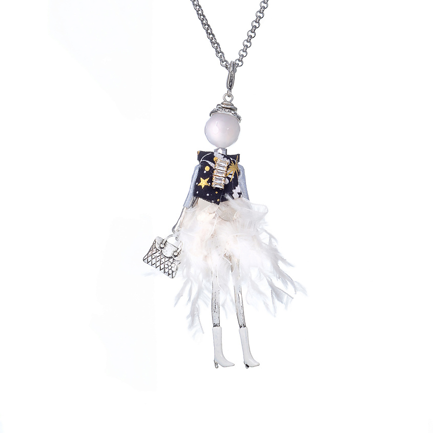 Изображение товара Подвеска Miamelie Джиселла серебряная 81см французский бренд