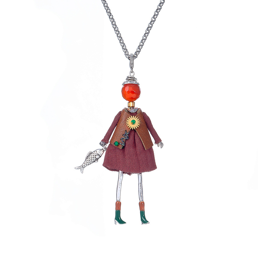Изображение товара MIAMELIE Подвеска Miamelie, кукла Кейтлайн, MiA-2504-CL7652, цвет: Серебряный, размер: 81см