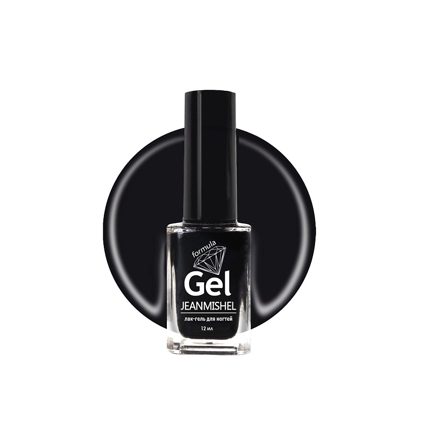 Изображение товара Лак для ногтей JEANMISHEL GEL effect черный гель-лак для стильного маникюра