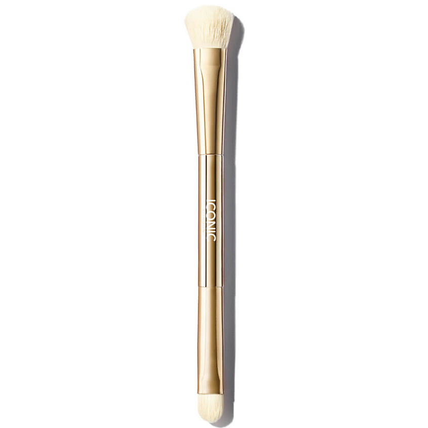 Изображение товара ICONIC LONDON Двусторонняя кисть для консилера Concealer Duo Brush, Золотой, розовый