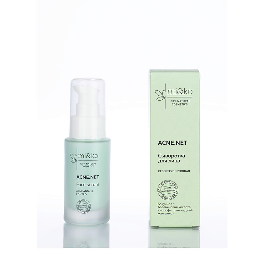 Изображение товара MI&KO Себорегулирующая сыворотка для кожи лица "Acne.net", 30 мл