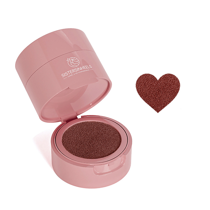 Изображение товара SISTERSINHEELS Жидкие румяна-кушон "Сердце", 07 Марсала