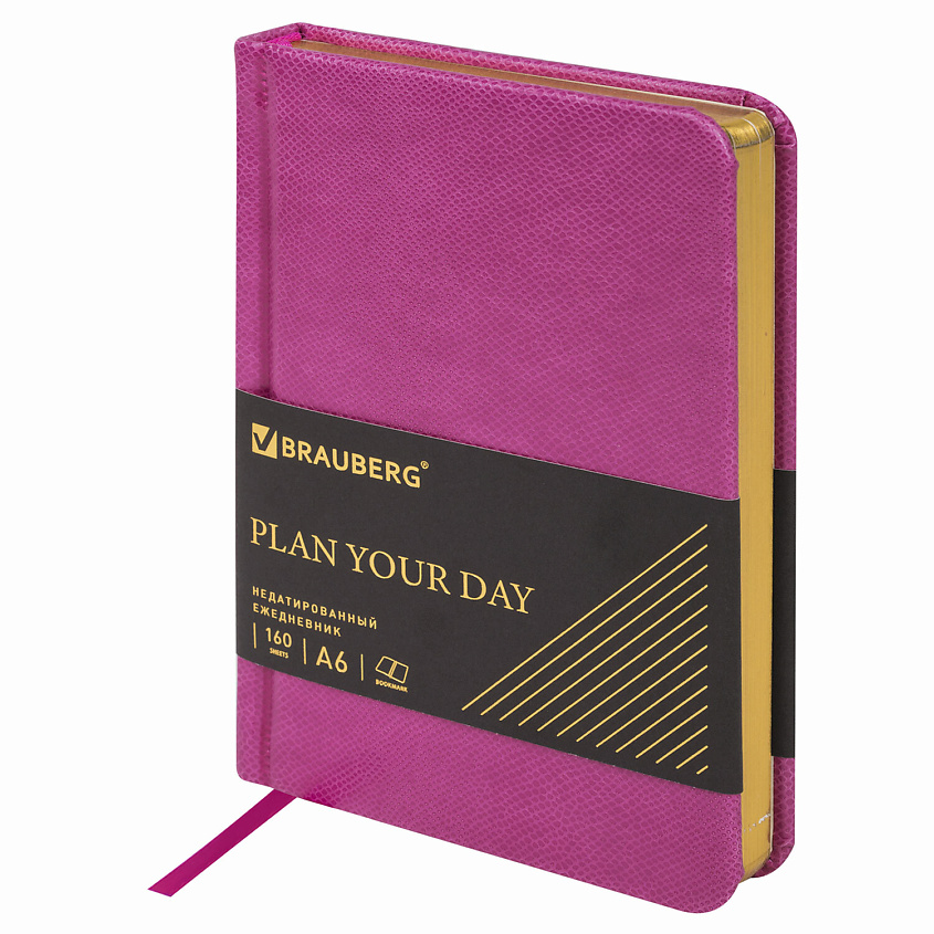 Изображение товара Недатированный ежедневник BRAUBERG Iguana А6 кожа змеи стильный дизайн