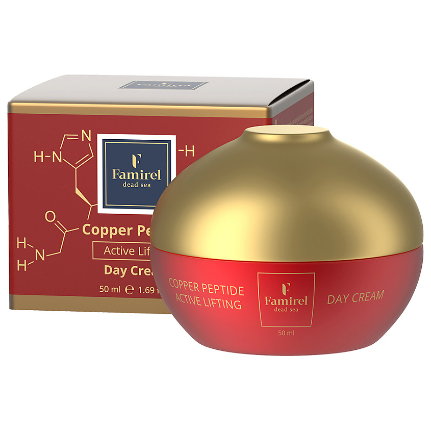 Изображение товара FAMIREL DEAD SEA Крем-лифтинг дневной с пептидами меди, 1 шт; 50 мл