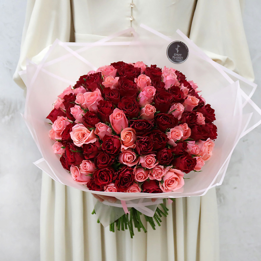 Изображение товара Букет из 101 розы - 40 см от Букет Маркет
