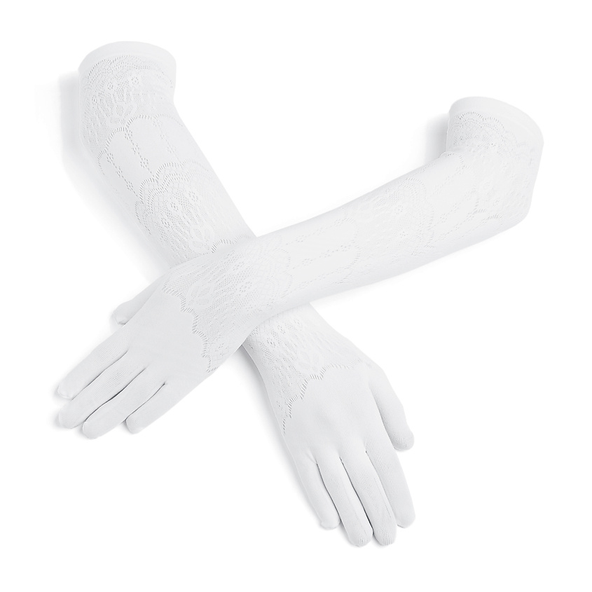 Изображение товара LE CABARET Перчатки ажурные "Мои черничные ночи", цвет: Белый, размер: UNIVERSAL